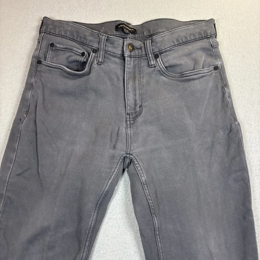 Banana Republic Pants Men's 32x32 5 Pocket Stretch‎ Flex Denimn Jean Gray